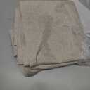 LAMIT 100% Blackout Natural Linen Curtains, 63 Inches Linen Textured Thermal Bedroom Curtains Back Tab and Rod Pocket Neutral Panels with White Liner for Farmhouse, 2 Panels, 52 x 63 Inch, Ivory