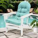 Patio Chair Cushions High Back Thicked Chair Pad Adirondack Chair Cushion, Waterproof and Fade-Resistant Patio Chairs Cushion Throw Rocking Chair Cushions Outdoor and Indoor,43in*20in (Lake Blue)