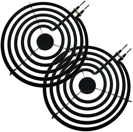 316442301 8'' Electric Range Surface Burner 5 Turns 2600W By TOP-HEATER 232186 Stove Burner Replacement For Frigidaire Ken-more Whirlpool MP26YA AP4356467, 79090313014, etc,2Pack