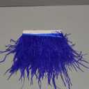 Soarer Blue Ostrich Feather Trim - 2Yards 5-7inch Feathers Fringe for DIY Sewing Clothing, Jewelry, Latin Dress, WeddingHome Party(Royal Blue)