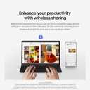 Samsung Galaxy Tab S10 FE+ Book Cover Keyboard Slim  AI Key for Galaxy Tab S10 FE+, Detachable Platform, PC-Like Experience, Wireless Keyboard Sharing, Black