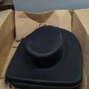 Hat Box Travel Fedora Case Universal Size Hat Carrier Storage Case
Easily Straps to Suitcase or Carried on Shoulders,Travelling Boxes Gift Idea for Men