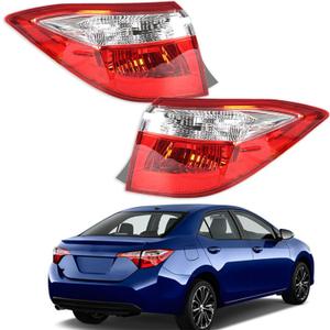 WFLNHB Driver and Passenger Side Tail Lights Assembly Replacement for Toyota Corolla 2014 2015 2016 Rear Tail Lights Lamps 8155002751 8156002751