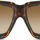 YDAOWKN Vintage Oversized Sunglasses for Women Men Retro Square Luxury Big Large Sun Glasses UV400