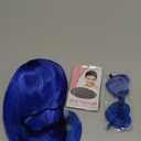 Blue Wig and Party Sunglasses, Color Bob Wig, Cosplay Wigs and Party Wigs, Rainbow Wig with Neon Glasses Blue Wig for Women - Bachelorette Party Wigs Decorations Favors (Blue)