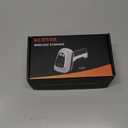 KUIIYER 1D QR 2D Barcode Scanner, Bluetooth Wireless Bar Code Scanners with Setting Keypad & LCD Screen Display & AI Voice, Handheld Barcode Reader for iPhone, Android, iPad, Tablet, Computers & POS