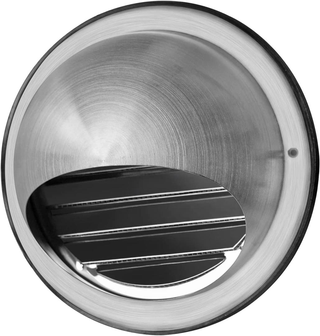 7-Inch Round Stainless Steel Dryer Vent Exhaust Vent Covers for Home-Diameter 180mm