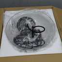 Modern Clear Plug in Glass Pendant Light Retro Flower Glass Hanging Lamp Gold Brass Decorative Adjustable Ceiling Hanging Light Suitable for Kitchen Island Bedroom Dining Room Living Room