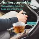 Homestockplus 15 oz Clear Plastic Cups with Lids (100 Pack) - Strawless Sip Lids, Leak-Proof & BPA-Free Iced Coffee Cups - Disposable Cold Drink Cups for Smoothies, Milkshake, Parties, Events