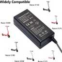 24V Scooter Battery Charger Compatible for Razor E100 E200 E200S E175 E300 E300S E125 E150 E500 PR200 E225S E325S MX350 MX400 Dirt Bike, Dirt Rocket, Pocket Mod, Sports Mod Power Supply Cord