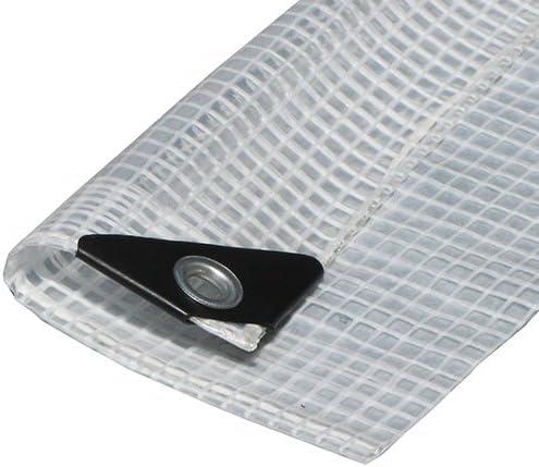 Waterproof Premium Clear Heavy Duty Poly Tarp, 6’ x 20’ – Rot-Proof & Mildewproof 3x3 Mesh Tarpaulin
