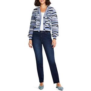 NIC+ZOE Women's Crochet Blues Cardigan, Large 