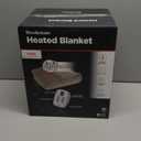 Brookstone Electric Heated Plush Blanket w/ 10 Heat Settings - Adjustable Timer, 12-Hour Auto Shut Off - Machine Washable & Dryer Safe - Polyester Velvet Blanket, King Size 100in x 90in