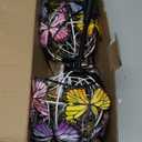 Doingart Outdoor Solar Garden Lights - 2 Pack Solar Powered Garden Stake Lights with 18 Butterflies and Copper String Lights, Multicolor