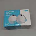 Paruu P10 Hands-Free Breast Pump Wearable, 338mmHg Strong Suction, Low Noise, 4 Modes & 9 Levels, Electric Breast Pump Portable, Smart Display, 19/21/24/28mm Insert/Flange, 2 Pack (White)