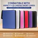 Premium 9-Pocket Card Binder 720 Capacity, Zippered Trading Card Holder for MTG, Sports & Collectible Cards  Acid-Free, Durable & Travel-Friendly Storage (White, 9 Pocket)