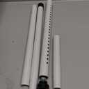 BeBecome Sliding Door Security Bar17-50 inch Adjustable Patio Door Security bar with Rubber Tips Apartment Bedroom Bottom of Door Heavy Duty Interior White