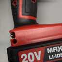 AVID POWER 20V MAX Lithium lon Cordless Drill Set, Power Drill Kit with Battery and Charger, 3/8-Inch Keyless Chuck, Variable Speed, 16 Position and 22pcs Drill Bits (Red)