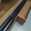 Ivilon Drapery Treatment Window Curtain Rod - Square Design 1 1/8 Rod. 72 to 144 Inch. Black