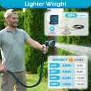 100FT Non-Expandable Garden Hose, Flexible Water Hose with Spray Nozzle, Kink-Resistant, Leakproof 3/4" Brass Connectors, Lightweight & Portable Water Pipe for Yard, Lawn Outdoor