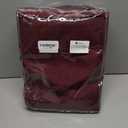 BRILLMAX 6 Pack Burgundy Tablecloths 60 x 102 Inch for 6ft Rectangle Tables - 150 GSM Polyester Fabric, 15" Standard Drop, Water, Stain & Wrinkle Resistant Cloth Cover for Wedding Dining Buffet