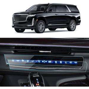 2PCS Car Screen Protector for Cadillac Escalade Luxury/Premium/Sport Platinum/Escalade-V 2021 2022 2023 2024 2025 Accessories AC Nano Touchscreen Protector Film HD Clear Bubble Free 2PCS Car Screen Protector for Cadillac Escalade Luxury/Premium/Sport Platinum/Escalade-V 2021 2022 2023 2024 2025 Accessories AC Nano Touchscreen Protector Film HD Clear Bubble Free