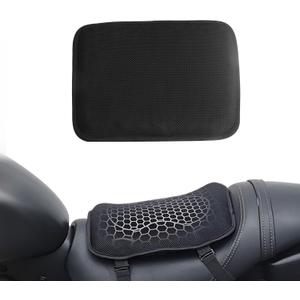JAGASOL Motorcycle Gel Seat Cushion - Ultimate Comfort for Bike Riding and Long Trips - Fits Most Motorcycles & ATVs, Small Size