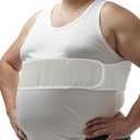 King Mills Plus Size Rib Brace for Women & Men  Extra Long Rib Compression Wrap, Large Size Cracked Ribs Support for Costochondritis Relief, Bruised, or Flared Ribs (fits 50-55)