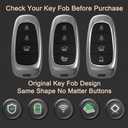 Alloy Metal Key Fob Cover,Compatible with 2020 2021 2022 Hyundai Sonata Santa fe Tucson