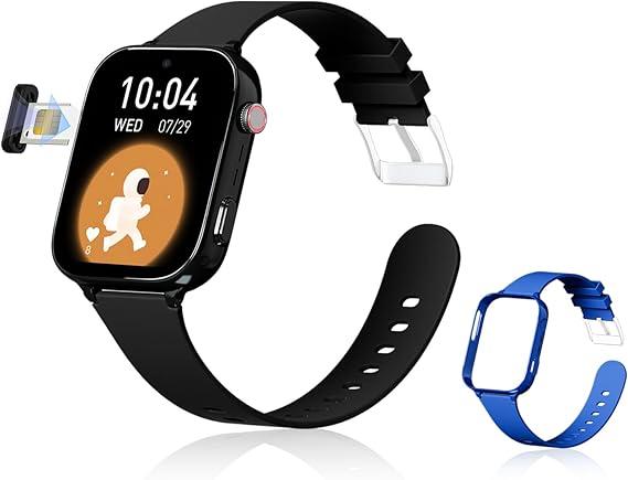 4G Kids Watch, Smart Watch for Kids GPS Tracker with SIM Card, Texting, Camera, Two-Way Calling, School Mode, SOS, Games, Best for Kids Aged 3-12, Ideal Gift for Kids