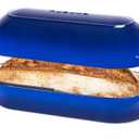 Enamelled Cast Iron Bread Loaf Pot – Dutch Oven For Sourdough Bread Baking – Oven Safe Non Stick Bread Pot – Rectangular, Dark Blue, 34cm x 16cm – by Nuovva