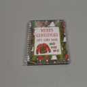 Christmas Gift Card Book 7 x 5 Inch Merry Christmas Booklet Organizer Greeting Card Album Keeper Personalized Gift for Merry Xmas Party Supplies(1 Pcs,Retro)