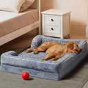 WNPETHOME Dog Beds for Large Sized Dogs, Washable Orthopedic Dog Couch Sofa Bed with Waterproof Lining & Non-Skid Bottom for Pet Sleeping