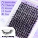 ALICE Lash Clsusters Kit Wispy Eyelash Clusters Kit Cluster 10-18mm Natural Eyelash Extension Kit 168pcs Thin Band Individual Lashes Kit with Lash Glue Bond and Seal DIY at Home