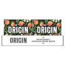 ORIGIN Organic & Non-GMO Peach Flavor Sparkling Water, 12 Fl Oz, Recyclable Aluminum Cans (24 Count) (EXP 12/31/25)