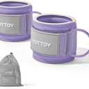 YOTTOY Ankle Straps for Cable Machines  Adjustable Padded Ankle Cuffs for Cable Kickbacks, Glute & Leg Workouts  Gym Attachments for Women & Men, Booty, Hip & Thigh Training (Purple)