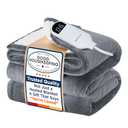 Bedsure Electric Blanket Full Size - Soft Flannel Heated Blanket Full, GentleSoft Fast Heating with 10 Time Settings & 6 Heat Settings, Warm Gift for Grandma (72x84 inches, Grey)