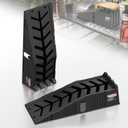 16000lb Stackable Heavy Duty Car Ramps for Oil Change,Save 50%Space | 7.3" Lift & 18 Anti-Slip Pads Offer Stability for Underbody Work. Stackable Design Fits Better for Tight Garage Spaces, 2Pack