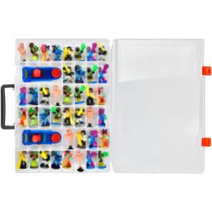 ALCYON Case Compatible with Akedo Ultimate Arcade Warriors Starter Collector Bundle Pack, Storage Container for Mini Battling Action Figures Playset & for Battle Arena Controller-Box Only(White)