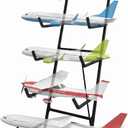 RC Airplane Storage Rack 6Tiers, Display Stand Model Airplane Stand with Foam Padding,Multi-Function Aircraft Carrier Stand with Wheel