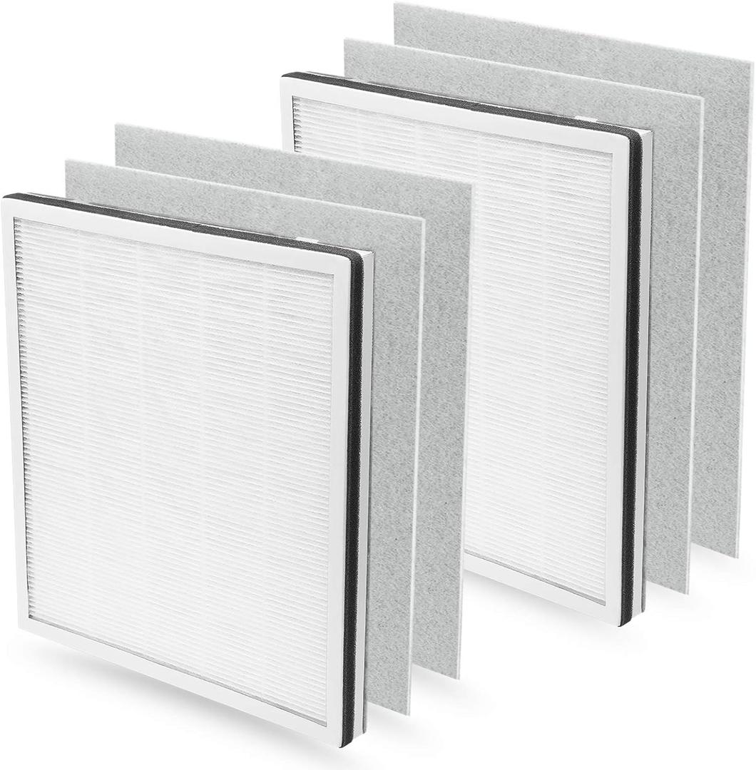 VA-EE004 Vital 100 Replacement Filter for LEVOIT Vital 100 and VAVA VA-EE004 Air Purifier, High-Efficiency HEPA Activated Carbon Set, Part No.100-RF 3 pack