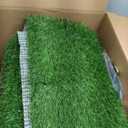 2 Pack Artificial Grass Large 32"×22" Professional Dog Gras Mat
Training Turf Outdoor Rug Patio Lawn Decoration Easy to Clean with Drainage Holes Dog Potty Fake Grass Hemmed Edge Realistic