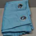 NICETOWN Blackout Curtains Panels for Window - Window Treatment Thermal Insulated Grommet Blackout Drapes for Bedroom (Teal Blue=Light Blue, Double Panels, 52 by 84 Inch)