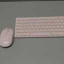 OMOTON Bluetooth Keyboard & Mouse Combo, Wireless Set for iPad Pro 13/11 (2024)/12.9, 10th/9th/8th/7th Gen, Air 6/5/4 and Other Bluetooth Enabled Devices (Pink)