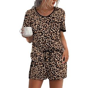 WIHOLL Pajamas for Women Set Two Piece Lounge Summer Outfits Short Sleeve Tops & Shorts Soft Sleepwear Chest Pocket 2026 Large