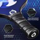 niupipo Pickleball Paddles Set of 2/4, USAPA Approved Lightweight Pickleball Rackets, Durable Fiberglass Surface with Polypropylene Honeycomb Core, Cushion Grip and Carry Bag (white)