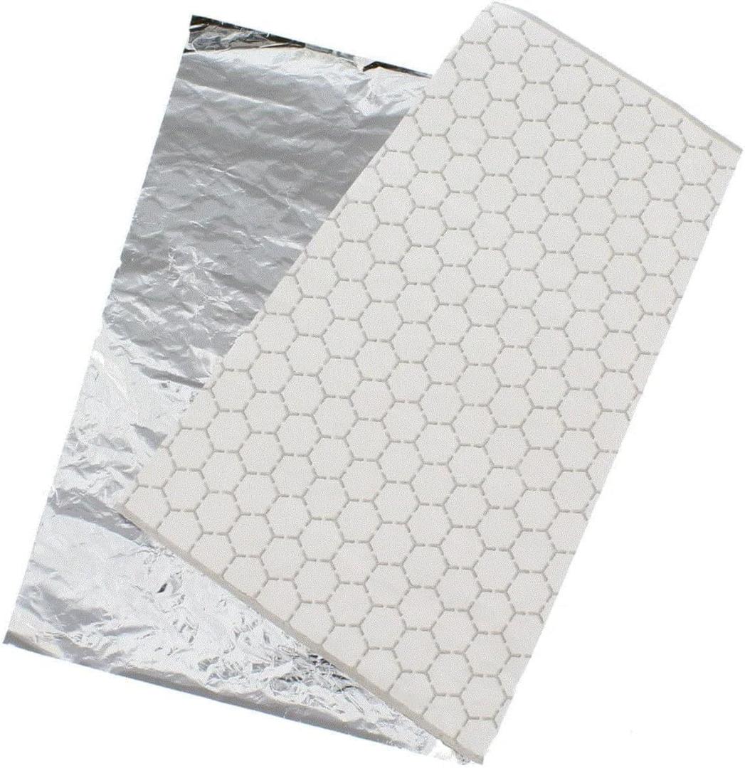 150 sheets Insulation Sandwich Wrapping Paper Aluminum Foil Sheets - 10 3/4" x14" - Aluminum Foil Sandwich Wrap Sheets For Sandwich Wraps, Burritos and BBQ