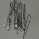 Stainless Steel Korean BBQ Tongs, 11" Hot Pot Tongs Bulk for Cooking Portable Kitchenware Home Outdoor Steak Salad Food