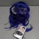 Blue Wig and Party Sunglasses, Color Bob Wig, Cosplay Wigs and Party Wigs, Rainbow Wig with Neon Glasses Blue Wig for Women - Bachelorette Party Wigs Decorations Favors (Blue)