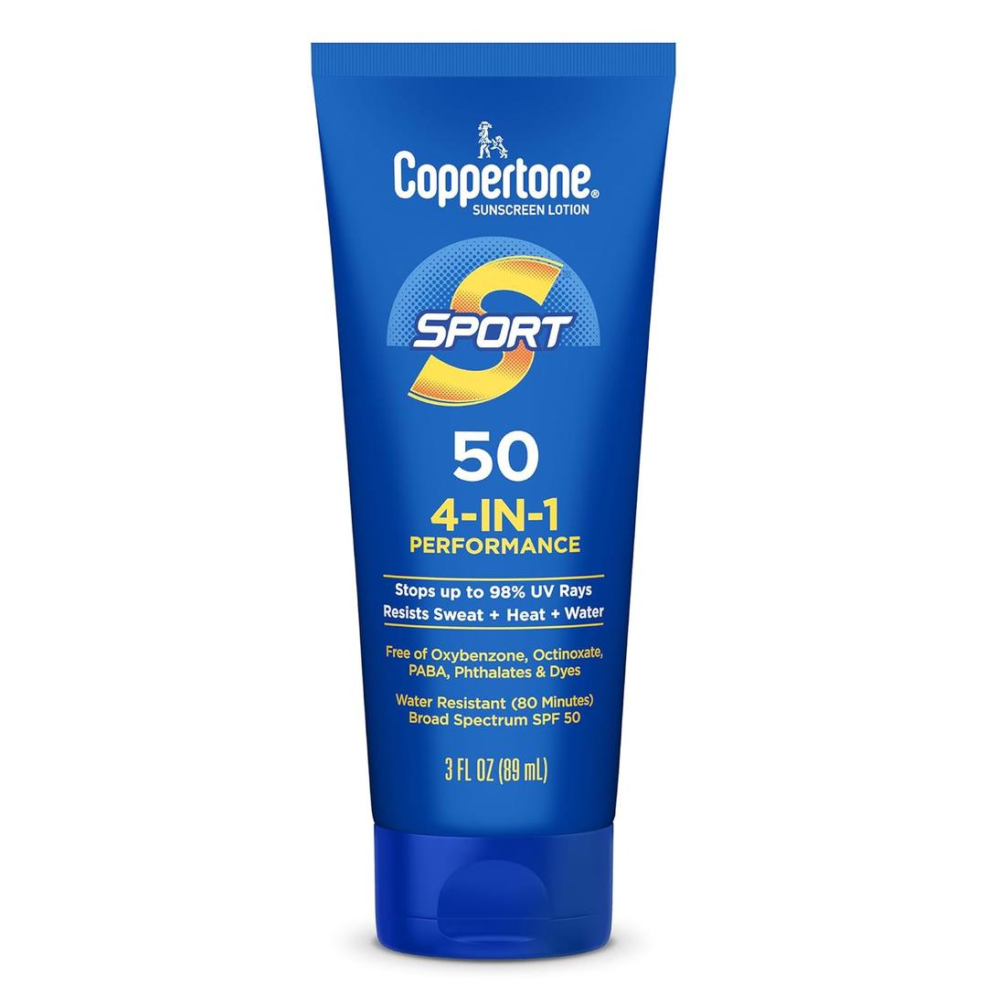 Coppertone SPORT Sunscreen Lotion Broad Spectrum SPF 50 (3 Fluid Ounce) 